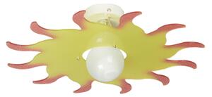 Plafoniera in cristallo acrilico per camerette SOL �50Xh 13 cm colore Giallo