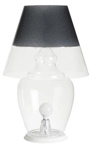 Lampada da terra per interno ANGIPU' � 59xh 88 cm Paralume in metacrilato opalino nero