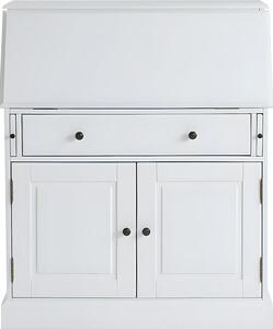 Segreteria - MDF e pino - Bianco - CLEORE