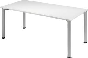 Geramöbel scrivania Stockholm 160 X 80 grigio chiaro/argento