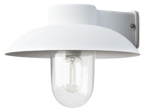Applique Konstsmide Mani in alluminio laccato bianco con vetro trasparente
