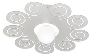 Plafoniera da soffitto diametro 45xh19.5 cm Riccy Emporium Bianco Satinato