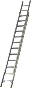 Scala scorrevole a pioli 2 sezioni altezze ambiente fino a 610 cm 2x12 pioli