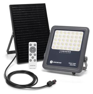 Proiettore solare Aigostar da 200 W con telecomando, 2000 lm, IP65, 6500 K per esterni