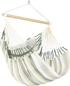 Sedia sospesa La Siesta Domingo Cedar Kingsize grigio verde resistente alle intemperie