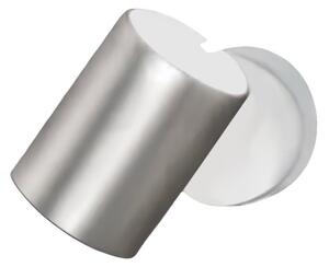 Spot bicolore orientabile cilindro perenz pin 8488b 8296al gu10 led bianco opaco alluminio spazzolato - Perenz