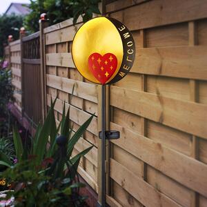 Lampada solare a LED, modello "Welcome", altezza 78,5 cm