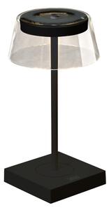 Konstsmide lampada da tavolo di design Scilla | nero | interno/esterno | USB/pila ricaricabile | 7816-750