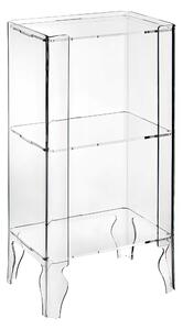 Mobile alto NAIF 2 - 49x36h90 cm Bookcase Struttura in metacrilato spessore 8 mm Portata max: 30 kg Trasparente Ripiani trasparenti