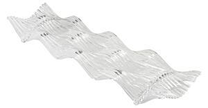 Centrotavola di forma rettangolare in metacrilato 60x15xh6 cm colore trasparente