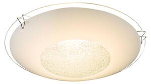 Lampada da soffitto a LED, con cristalli di vetro, vetro, diametro 20 cm