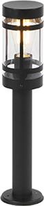 Lampada da esterno moderna, nera, 50 cm, IP44, Gleam