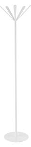 Appendiabiti in metallo verniciato base in legno con finitura antigraffio �40xh174cm JUTA Colore bianco