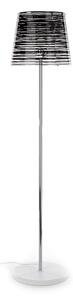Lampada da terra PIXI diametro 40xh183 cm paralume conico in policarbonato 1xE27 Max 150W Nero