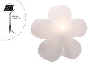 Luce da giardino "Shining Flower Solar" 40 incl. unità solare LED Bianco caldo Bianco