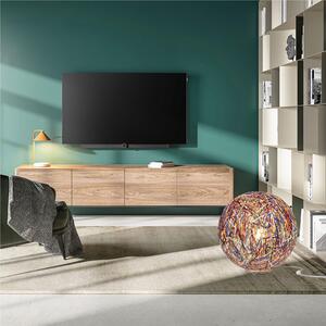 Lampada da terra in Polypropylene realizzata con materiali di riciclo RELOAD � 48xh 52 cm in materiale plastico termofuso riciclato Multicolor