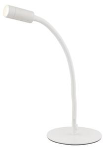 Lampada da tavolo a LED, bianca, regolabile, H 44,3 cm