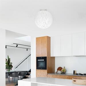 Plafoniera da soffitto RELOAD Polypropylene derivante da processo di riciclo Dimensioni �48 Bianco materiale plastico termofuso riciclato bianco