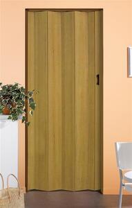 Una porta a soffietto di Grosfillex effetto legno recuperato