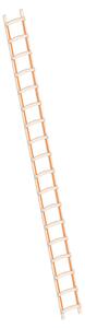 Layher 1046 Scala da carpentiere in legno a 18 pioli