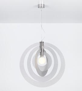 Lampadario a sospensione GALILEA Big �66xh68 cm composto da 4 anelli orientabili in metacrilato Spectrall