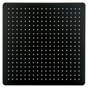 Soffione doccia a pioggia XXL in acciaio inossidabile DPG2001 - Superpiatto - 40 x 40 cm - Nero
