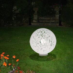 Lampada da appoggio per esterno e giardino RELOAD diametro 55 Bianco materiale plastico termofuso riciclato