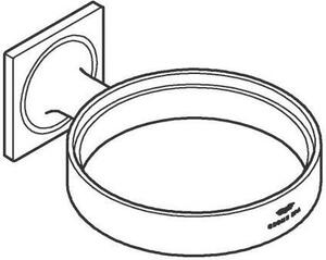 Supporto ALLURE f portasapone/inserto asciugacapelli chr