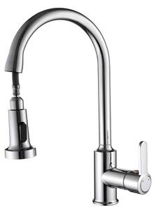 Solidchoice - Rubinetto da cucina multifunzione con funzione estraibile