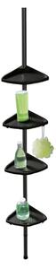 Mensola da bagno telescopica/ad angolo nera in plastica Compact – Wenko