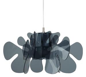 Lampada a Sospensione 55x55h32 cm Aralia in metacrilato Versione Piccola Peso 2.4 kg 30W Grigio Fum�