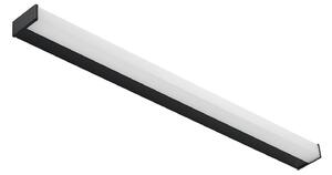 Lindby applique da bagno a LED Ulisan, 89 cm, nero, angolare