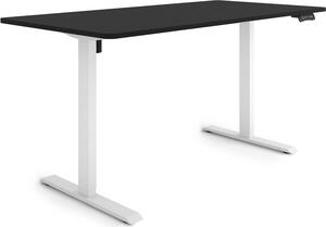 ESMART Germany ETX-121WB 160 x 80 cm Nero Scrivania ergonomica sit-stand Regolabile elettricamente in altezza in modo continuo 73,5 - 123,5 cm 3x memoria Promemoria attività Soft-Start/Stop Montaggio rapido
