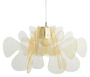 Lampada a Sospensione 55x55h32 cm Aralia in metacrilato Versione Piccola Peso 2.4 kg 30W Textur Gold