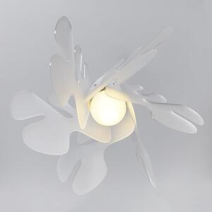 Lampada a Sospensione 55x55h32 cm Aralia in metacrilato Versione Piccola Peso 2.4 kg 30W Bianco Satinato