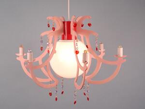 Niermann Leuchten Luce a sospensione Rosata - Dimensioni: 55 cm x 55 cm x 40 cm - Colore: rosa; 179
