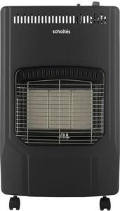 Stufa a gas pieghevole Scholtes SCGP555, 4200W, bruciatore ceramico a infrarossi, sistema di sicurezza con termocoppia ODS, compatibile con il gas butano, sistema anti-ribaltamento