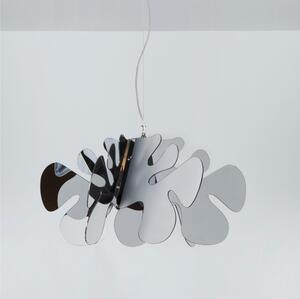 Lampada a Sospensione 55x55h32 cm Aralia in metacrilato Versione Piccola Peso 2.4 kg 30W cromo