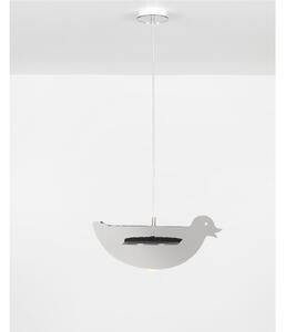 Lampada a sospensione 1 luce DUCK 43x50xh20 cm per camerette bambini colore cromo