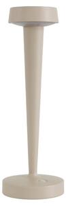 Lucande Portacandele a batteria LED Lea, vaso, beige, 28 cm