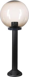 Lampada da sentiero lampada da esterno lampada da giardino globo in vetro fumé 30cm Ø altezza 75cm