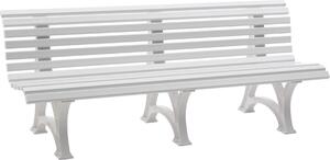 Panchina da giardino in plastica BORKUM 200 cm di BLOME, bianco