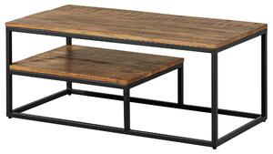 MASSIVMOEBEL24 | Tavolino da salotto in legno di Mango 100x50x43 oliato / marrone chiaro LOUNGE COLLECTION #101