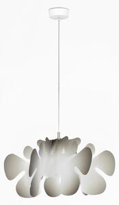 Lampada a Sospensione 55x55xh32 cm Aralia in metacrilato Versione Piccola Peso 2.4 kg -30W nuance grigio