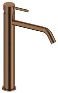 SANYCCES LOOP ColdOpen Miscelatore monocomando per lavabo 36,3 cm, oro rosa spazzolato