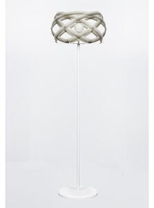 Lampada da Terra diametro 53xh157 cm con paralume in metacrilato Nuclea colore grigio