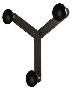 Appendiabiti in metallo verniciato TRIX �36xh4,5 cm pomelli in ABS neri