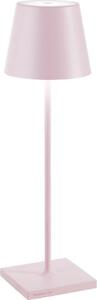 Lampada a led da tavolo Poldina Pro Rosa ricaricabile e dimmerabile con batteria fino a 12 ore. Da uso esterno IP65