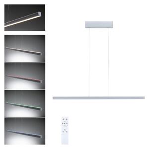 Paulmann Lampada a sospensione LED Lesko con RGBW e Tunable White argento opaco
