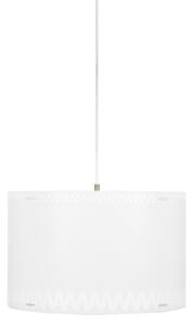 Lampada a sospensione RICCIONE �45xh29 cm 2x70 W Max da soffitto in polimetilmetacrilato e polipropilene opalino texture bianco